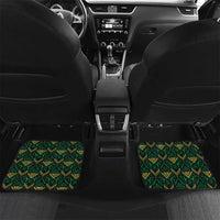 Jamaica Football Custom Car Mats Black Ethnic Motifs LT9 - Wonder Print Shop