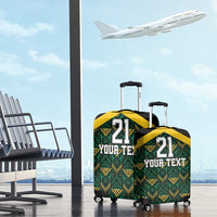 Jamaica Football Custom Luggage Cover Black Ethnic Motifs - Wonder Print Shop