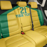 Jamaica Football Custom Back Car Seat Cover Gold Ethnic Motifs LT9 - Wonder Print Shop