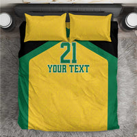 Jamaica Football Custom Bedding Set Gold Ethnic Motifs LT9 - Wonder Print Shop