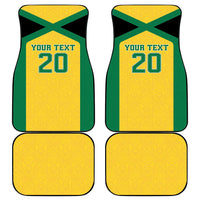 Jamaica Football Custom Car Mats Gold Ethnic Motifs LT9 - Wonder Print Shop