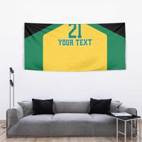 Jamaica Football Custom Tapestry Gold Ethnic Motifs - Wonder Print Shop