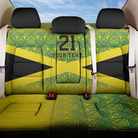 Custom Jamaica Reggae Boyz Back Car Seat Cover With Traditional Pattern LT9 - Wonder Print Shop