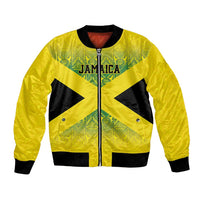 Custom Jamaica Reggae Boyz Bomber Jacket With Traditional Pattern LT9 - Wonder Print Shop