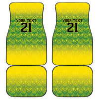 Custom Jamaica Reggae Boyz Car Mats With Traditional Pattern LT9 - Wonder Print Shop