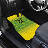 Custom Jamaica Reggae Boyz Car Mats With Traditional Pattern LT9 - Wonder Print Shop