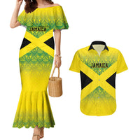 Custom Jamaica Reggae Boyz Couples Matching Mermaid Dress and Hawaiian Shirt With Traditional Pattern LT9 - Wonder Print Shop