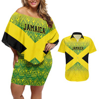 Custom Jamaica Reggae Boyz Couples Matching Off Shoulder Short Dress and Hawaiian Shirt With Traditional Pattern LT9 - Wonder Print Shop