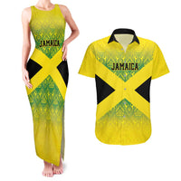 Custom Jamaica Reggae Boyz Couples Matching Tank Maxi Dress and Hawaiian Shirt With Traditional Pattern LT9 - Wonder Print Shop