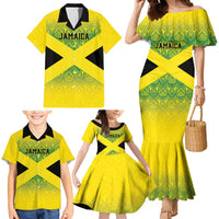 Custom Jamaica Reggae Boyz Family Matching Mermaid Dress and Hawaiian Shirt With Traditional Pattern LT9 - Wonder Print Shop