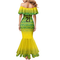 Custom Jamaica Reggae Boyz Family Matching Mermaid Dress and Hawaiian Shirt With Traditional Pattern LT9 - Wonder Print Shop