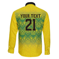 Custom Jamaica Reggae Boyz Family Matching Off Shoulder Short Dress and Hawaiian Shirt With Traditional Pattern LT9 - Wonder Print Shop