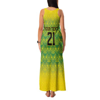 Custom Jamaica Reggae Boyz Family Matching Tank Maxi Dress and Hawaiian Shirt With Traditional Pattern - Wonder Print Shop