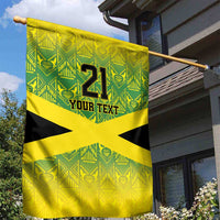 Custom Jamaica Reggae Boyz Garden Flag With Traditional Pattern - Wonder Print Shop