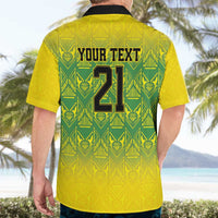 Custom Jamaica Reggae Boyz Hawaiian Shirt With Traditional Pattern - Wonder Print Shop