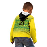 Custom Jamaica Reggae Boyz Kid Hoodie With Traditional Pattern - Wonder Print Shop