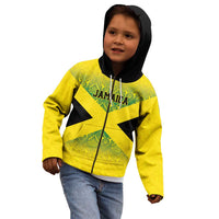 Custom Jamaica Reggae Boyz Kid Hoodie With Traditional Pattern - Wonder Print Shop