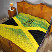 Custom Jamaica Reggae Boyz Quilt With Traditional Pattern - Wonder Print Shop