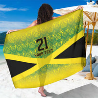 Custom Jamaica Reggae Boyz Sarong With Traditional Pattern - Wonder Print Shop
