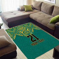 Jamaica Tribal Custom Football Area Rug Green Style LT9 - Wonder Print Shop