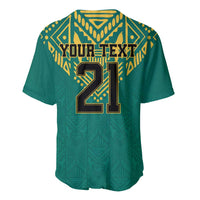 Jamaica Tribal Custom Football Baseball Jersey Green Style LT9 - Wonder Print Shop