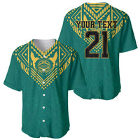 Jamaica Tribal Custom Football Baseball Jersey Green Style LT9 - Wonder Print Shop