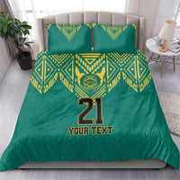 Jamaica Tribal Custom Football Bedding Set Green Style LT9 - Wonder Print Shop