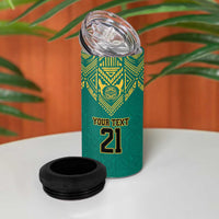 Jamaica Tribal Custom Football 4 in 1 Can Cooler Tumbler Green Style LT9 - Wonder Print Shop