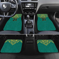 Jamaica Tribal Custom Football Car Mats Green Style LT9 - Wonder Print Shop