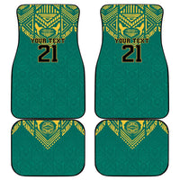 Jamaica Tribal Custom Football Car Mats Green Style LT9 - Wonder Print Shop