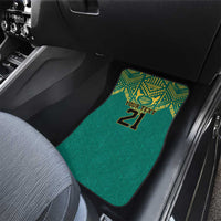 Jamaica Tribal Custom Football Car Mats Green Style LT9 - Wonder Print Shop
