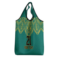 Jamaica Tribal Custom Football Grocery Bag Green Style