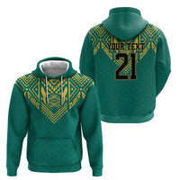 Jamaica Tribal Custom Football Hoodie Green Style - Wonder Print Shop