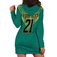 Jamaica Tribal Custom Football Hoodie Dress Green Style - Wonder Print Shop
