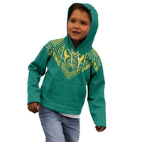 Jamaica Tribal Custom Football Kid Hoodie Green Style - Wonder Print Shop