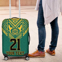 Jamaica Tribal Custom Football Luggage Cover Green Style - Wonder Print Shop