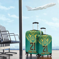 Jamaica Tribal Custom Football Luggage Cover Green Style - Wonder Print Shop