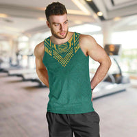 Jamaica Tribal Custom Football Men Tank Top Green Style - Wonder Print Shop