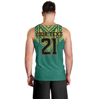 Jamaica Tribal Custom Football Men Tank Top Green Style - Wonder Print Shop