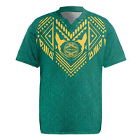 Jamaica Tribal Custom Football Rugby Jersey Green Style - Wonder Print Shop