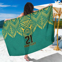 Jamaica Tribal Custom Football Sarong Green Style - Wonder Print Shop