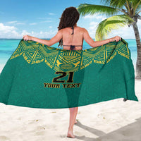 Jamaica Tribal Custom Football Sarong Green Style - Wonder Print Shop