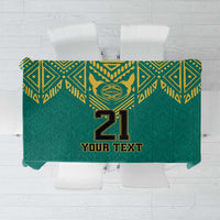 Jamaica Tribal Custom Football Tablecloth Green Style - Wonder Print Shop