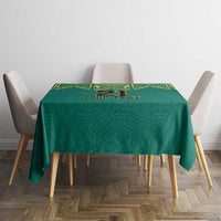 Jamaica Tribal Custom Football Tablecloth Green Style - Wonder Print Shop