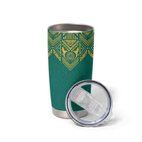 Jamaica Tribal Custom Football Tumbler Cup Green Style - Wonder Print Shop