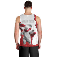 Hands Off Greenland Personalized Men Tank Top Poland Bear with Flag