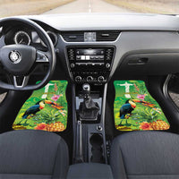 Brazil Rio-Toucan Bird Personalized Car Mats Tropical Flowers