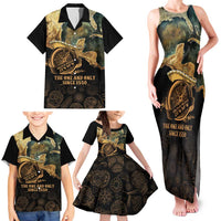 Gulf Of Mexico Family Matching Tank Maxi Dress and Hawaiian Shirt Historic Gulf of Mexico Map Since 1550