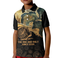 Gulf Of Mexico Kid Polo Shirt Historic Gulf of Mexico Map Since 1550