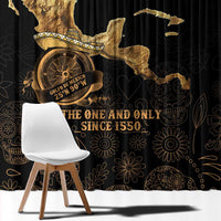 Gulf Of Mexico Window Curtain Historic Gulf of Mexico Map Since 1550